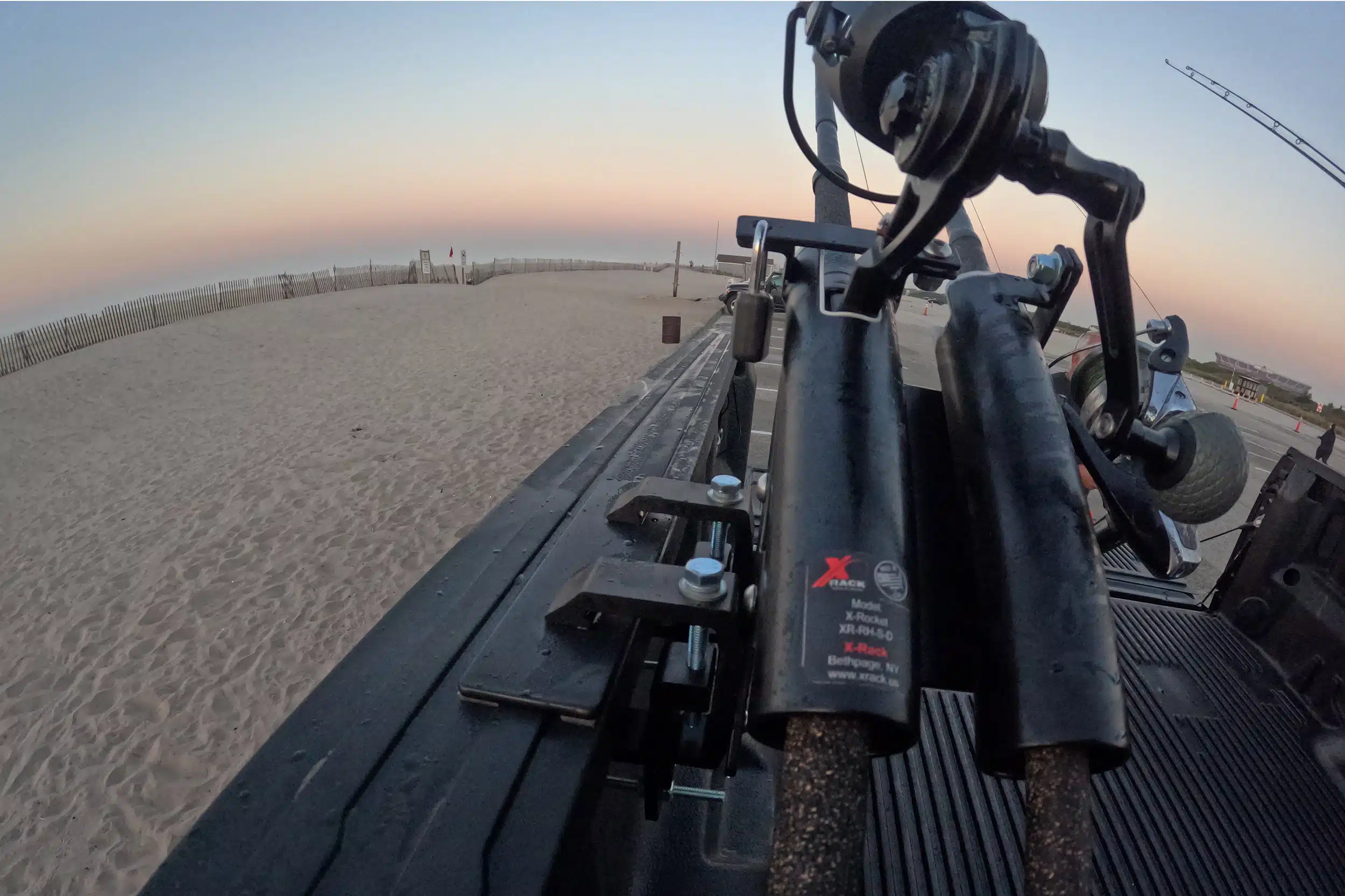 X-Rocket Fishing Rod Holder for Dodge Ram Bed Track Mount - X-Rack