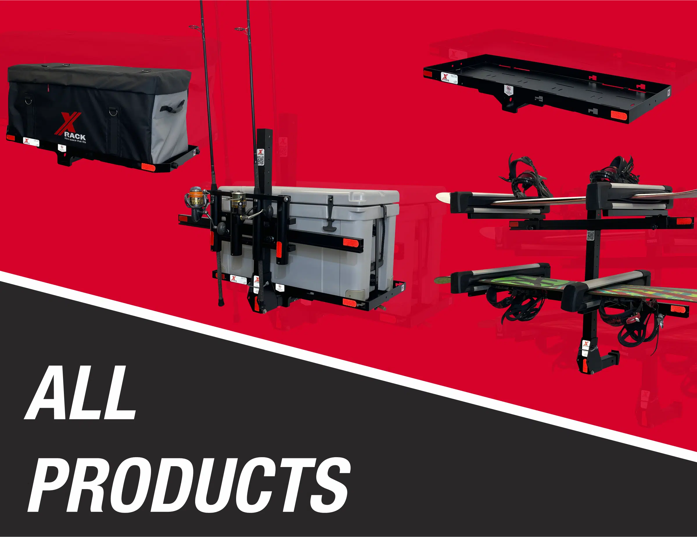 X-Rack  A new line of Hitch Cargo solutions and Fishing accessories